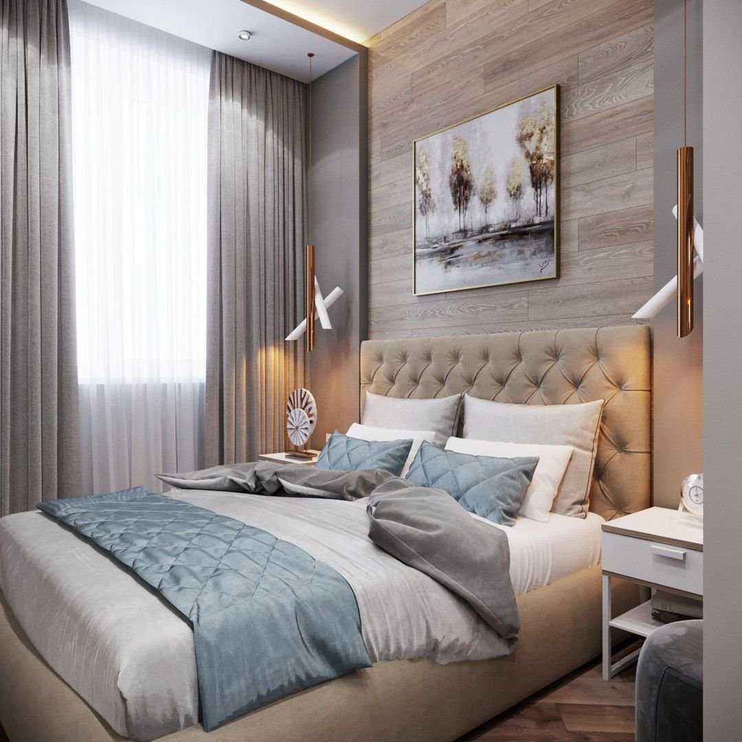 Маленькая спальня - 170 фото реальных идей обустройства и обзор лучших стилей для маленьких спален