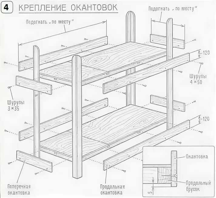 Двухъярусная кровать своими руками