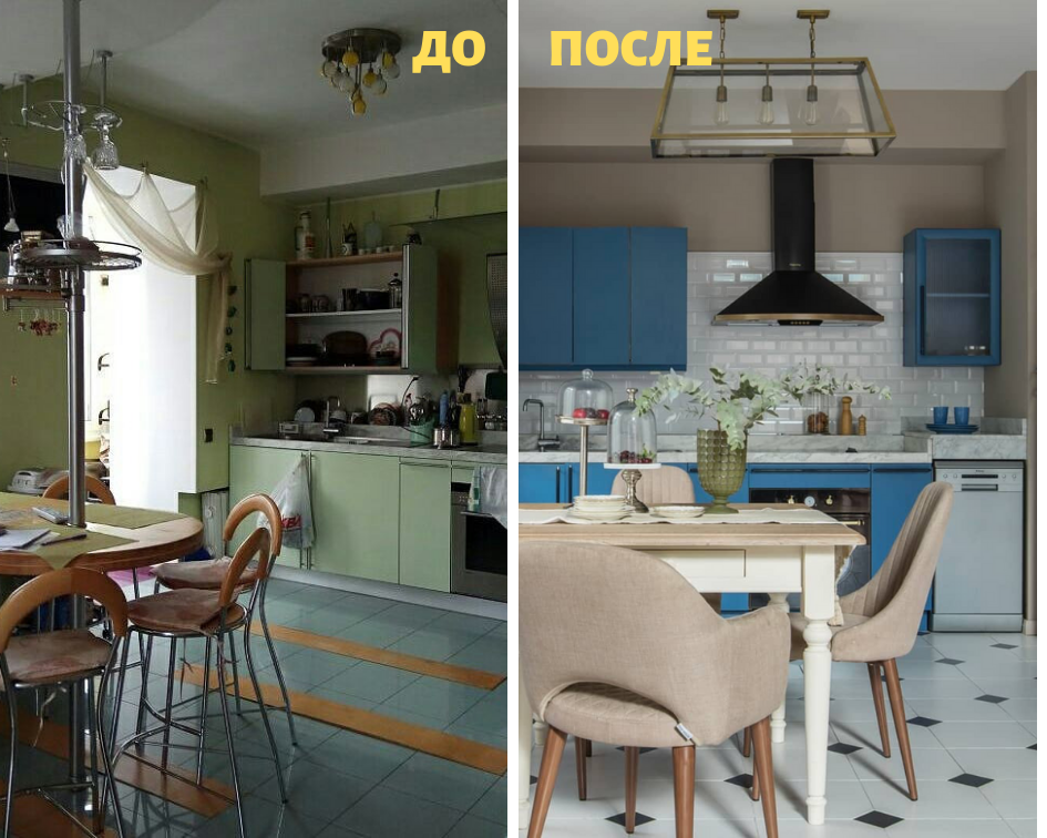 Как обновить старую кухню своими руками: практические рекомендации с фото