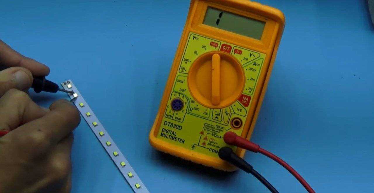 Как проверить светодиод мультиметром - прибор для проверки светодиода