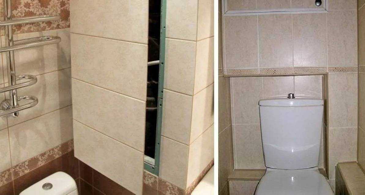 Как спрятать трубы в туалете: варианты и инструкции с фото и видео