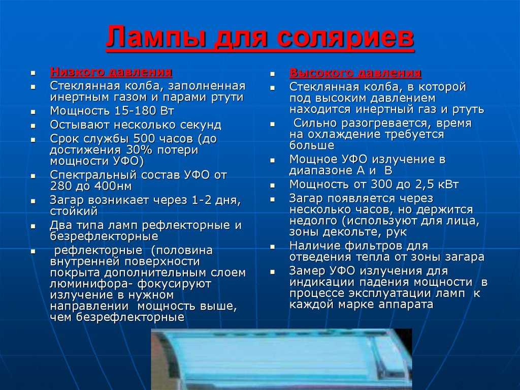 Кварцевые лампы и облучатели - виды и применение