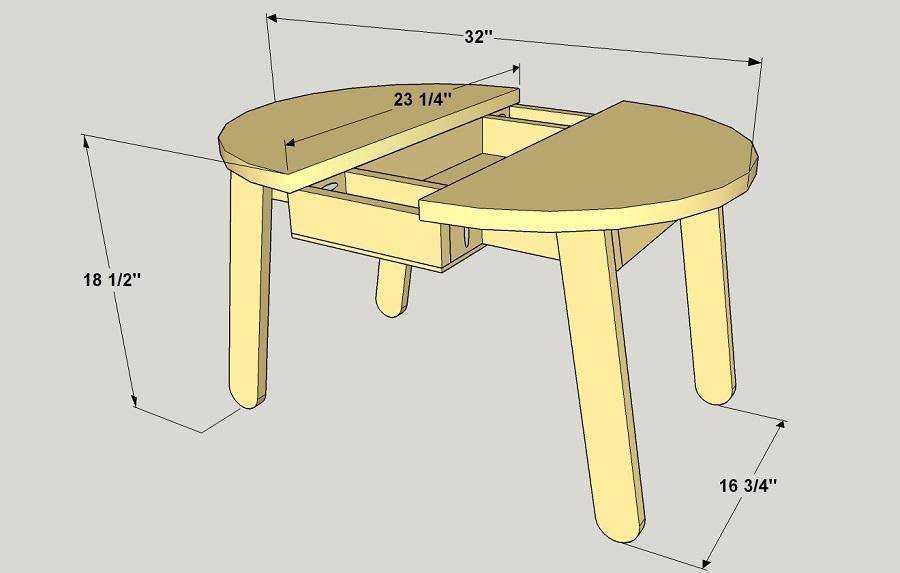 Обеденный стол своими руками — 2 пошаговые инструкции с фото